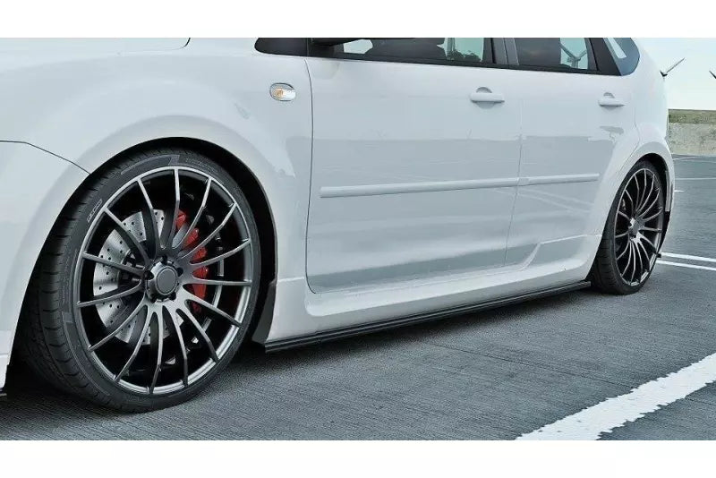 Maxton Design Seitenschweller (Paar) für Ford Focus ST Mk2 Hochglanz schwarz – Ansicht 4