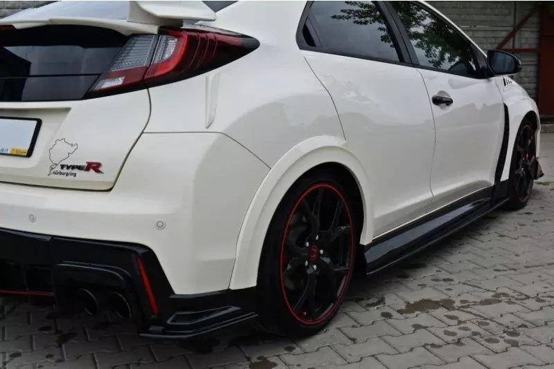 Maxton Design Seitenschweller (Paar) für Honda Civic IX Mk9 Type R Hochglanz schwarz – Ansicht 2