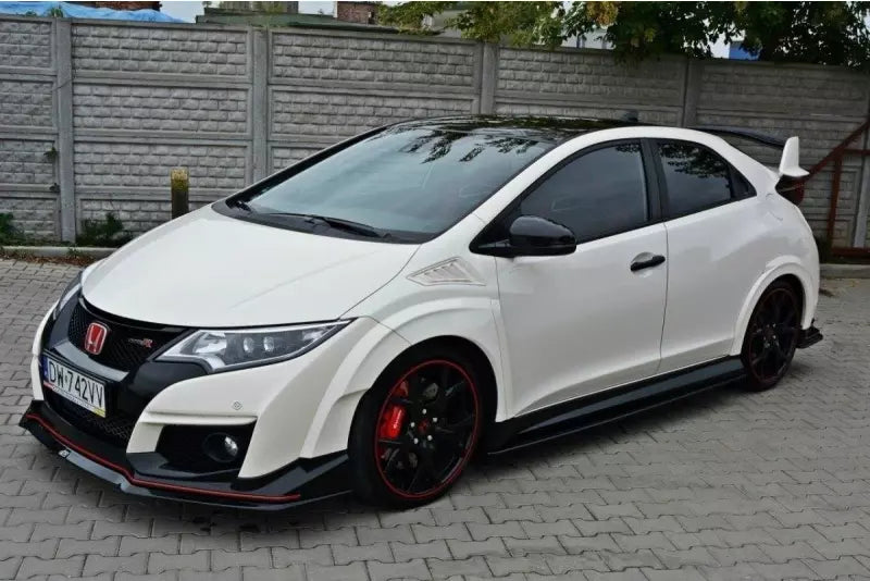 Maxton Design Seitenschweller (Paar) für Honda Civic IX Mk9 Type R Hochglanz schwarz – Ansicht 3
