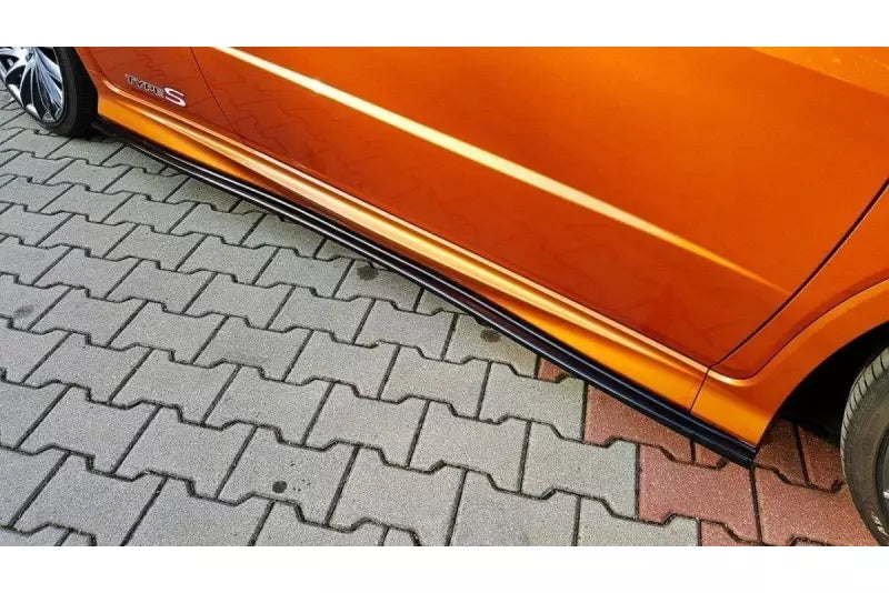 Maxton Design Seitenschweller (Paar) für Honda Civic VIII Mk8 Type S/R Hochglanz schwarz – Ansicht 1