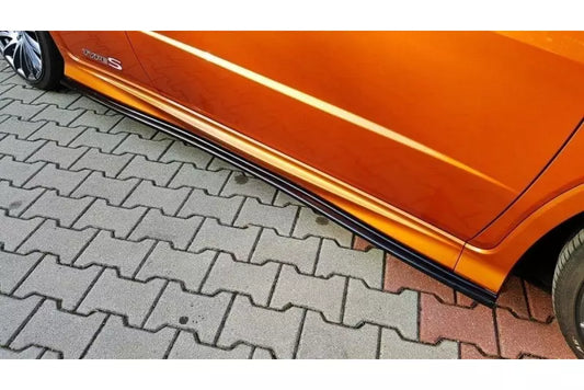 Maxton Design Seitenschweller (Paar) für Honda Civic VIII Mk8 Type S/R Hochglanz schwarz – Ansicht 1