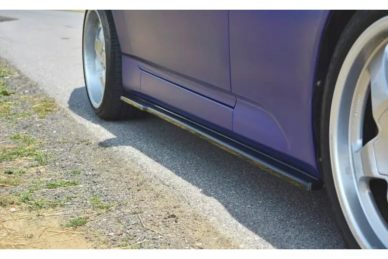 Maxton Design Seitenschweller (Paar) für Honda S2000 Hochglanz schwarz – Ansicht 4