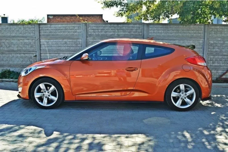 Maxton Design Seitenschweller (Paar) für Hyundai Veloster Hochglanz schwarz – Ansicht 3