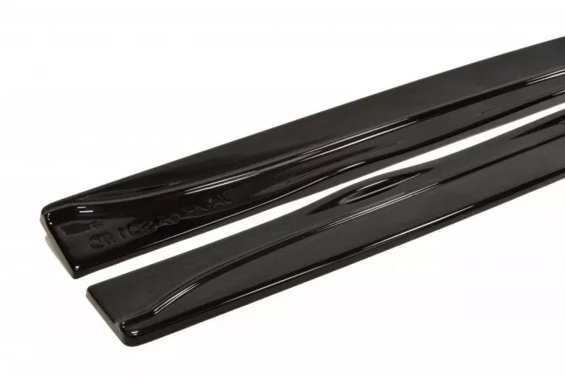 Maxton Design Seitenschweller (Paar) für Jaguar XF X250 Facelift Hochglanz schwarz – Ansicht 3
