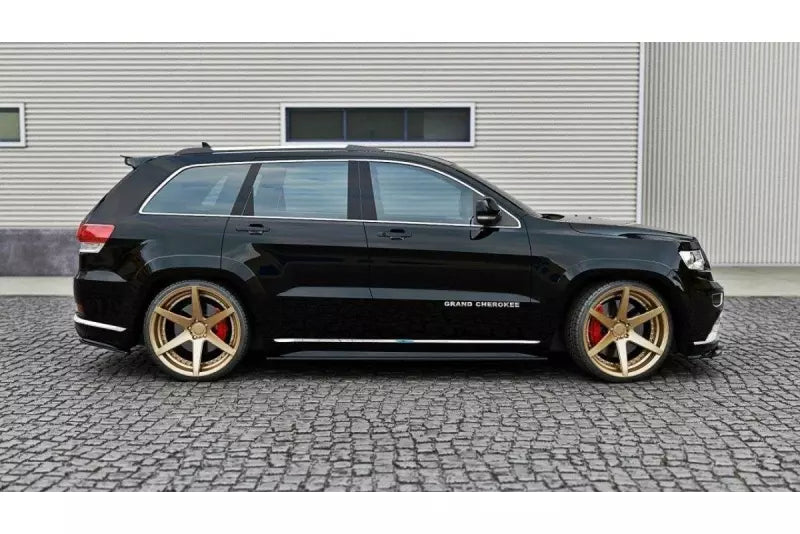 Maxton Design Seitenschweller (Paar) für Jeep Grand Cherokee WK2 Summit Facelift Hochglanz schwarz – Ansicht 2