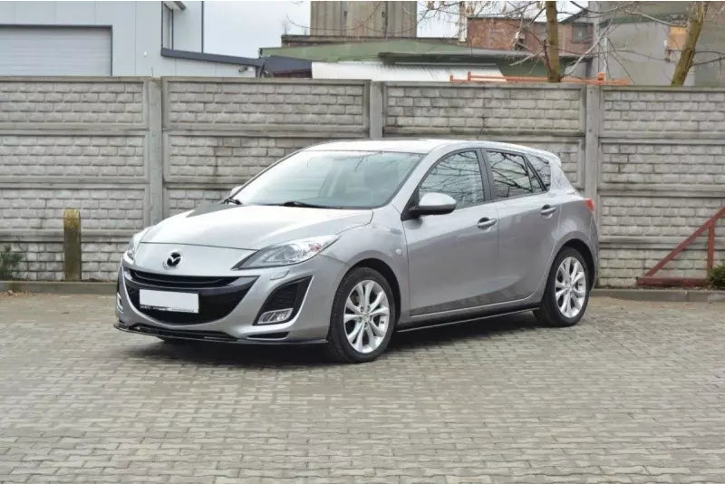 Maxton Design Seitenschweller (Paar) für Mazda 3 Mk2 Sport vor Facelift Hochglanz schwarz – Ansicht 3