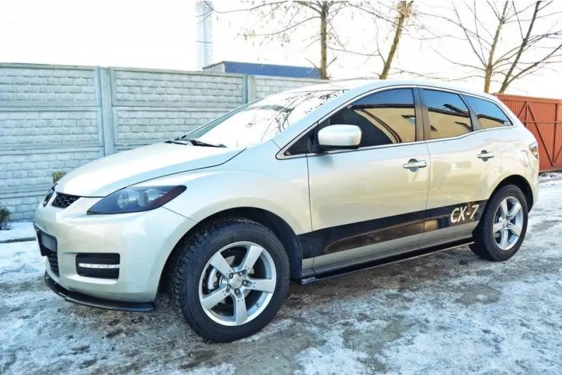 Maxton Design Seitenschweller (Paar) für Mazda CX-7 Hochglanz schwarz – Ansicht 3