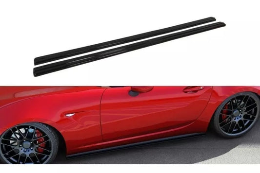 Maxton Design Seitenschweller (Paar) für Mazda MX-5 IV Hochglanz schwarz – Ansicht 1