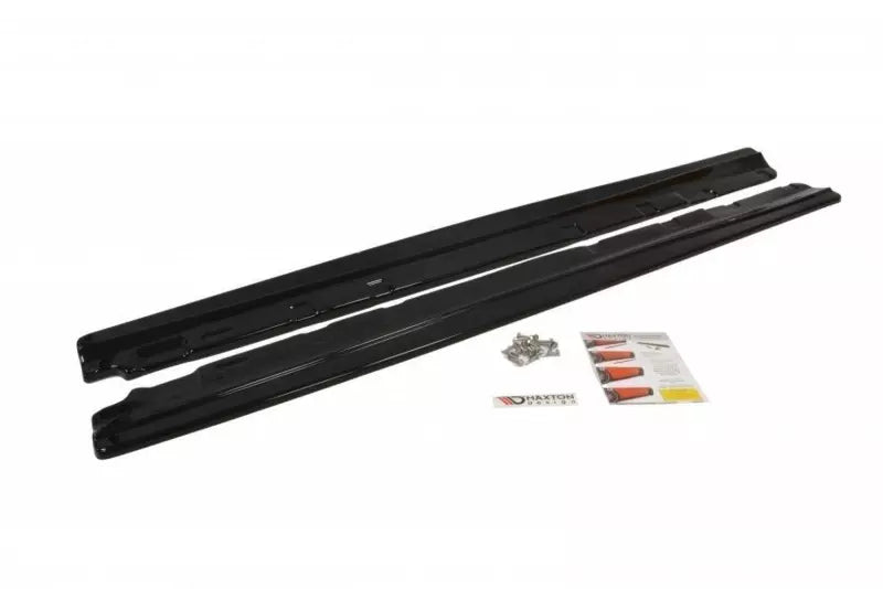Maxton Design Seitenschweller (Paar) für Mercedes C-Klasse W204 Facelift Hochglanz schwarz – Ansicht 1