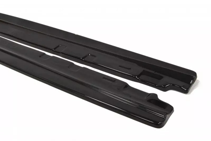 Maxton Design Seitenschweller (Paar) für Mercedes C-Klasse W204 Facelift Hochglanz schwarz – Ansicht 2