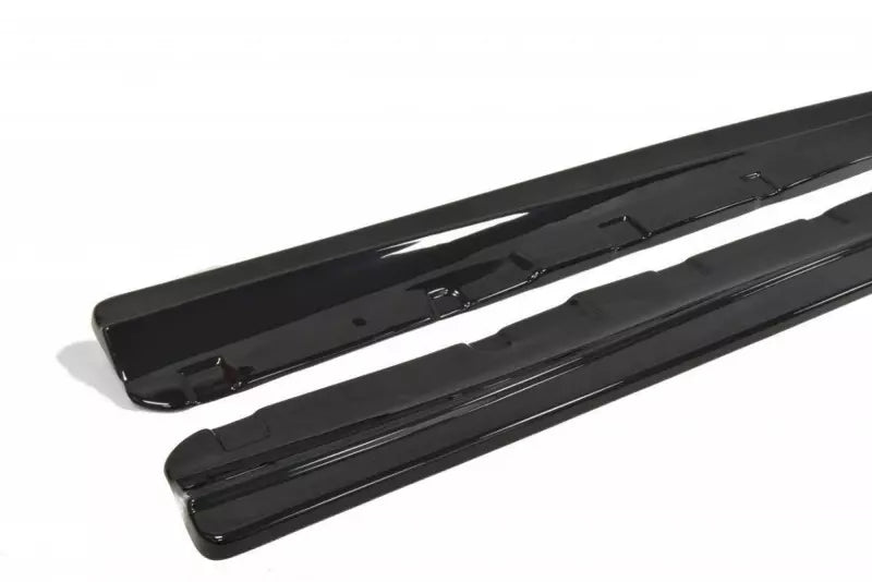 Maxton Design Seitenschweller (Paar) für Mercedes C-Klasse W204 Facelift Hochglanz schwarz – Ansicht 3