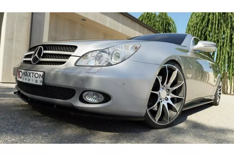 Maxton Design Seitenschweller (Paar) für Mercedes CLS C219 Hochglanz schwarz – Ansicht 2