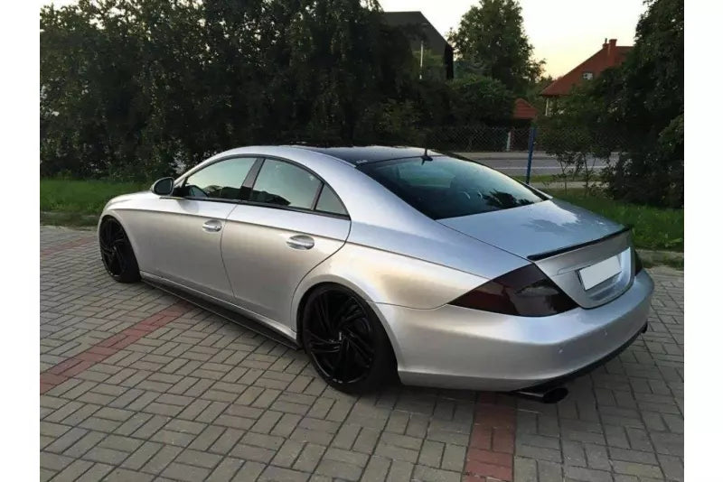 Maxton Design Seitenschweller (Paar) für Mercedes CLS C219 Hochglanz schwarz – Ansicht 3