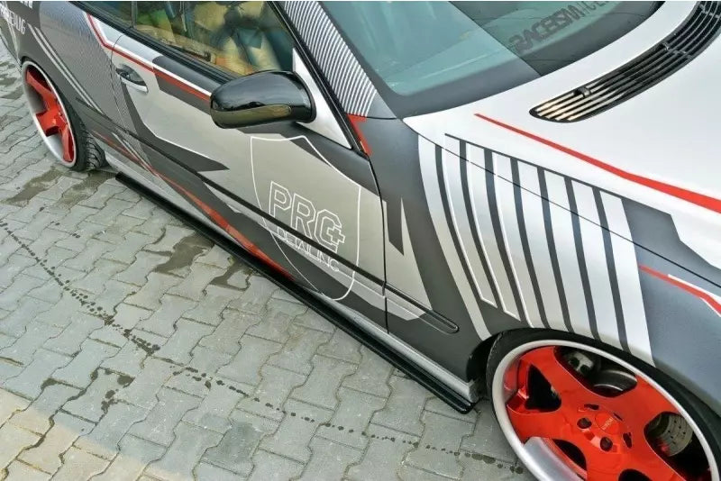Maxton Design Seitenschweller (Paar) für Mercedes CL C205 Hochglanz schwarz – Ansicht 1