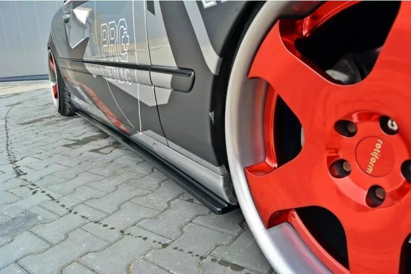 Maxton Design Seitenschweller (Paar) für Mercedes CL C205 Hochglanz schwarz – Ansicht 3