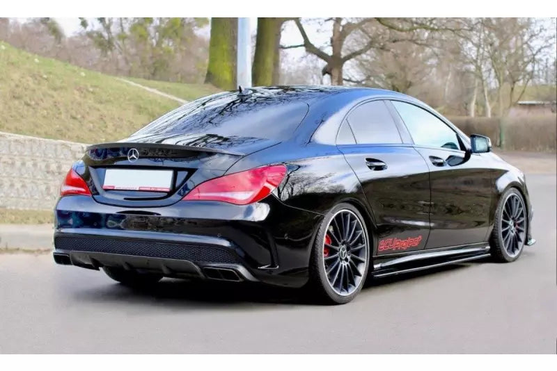 Maxton Design Seitenschweller (Paar) für Mercedes CLA 45 AMG C117 vor Facelift Hochglanz schwarz – Ansicht 2