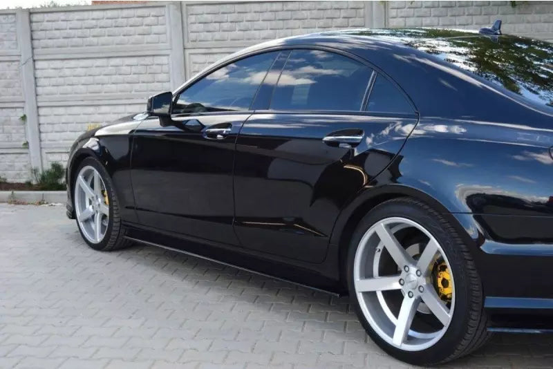 Maxton Design Seitenschweller (Paar) für Mercedes CLS C218 AMG-Line Hochglanz schwarz – Ansicht 1