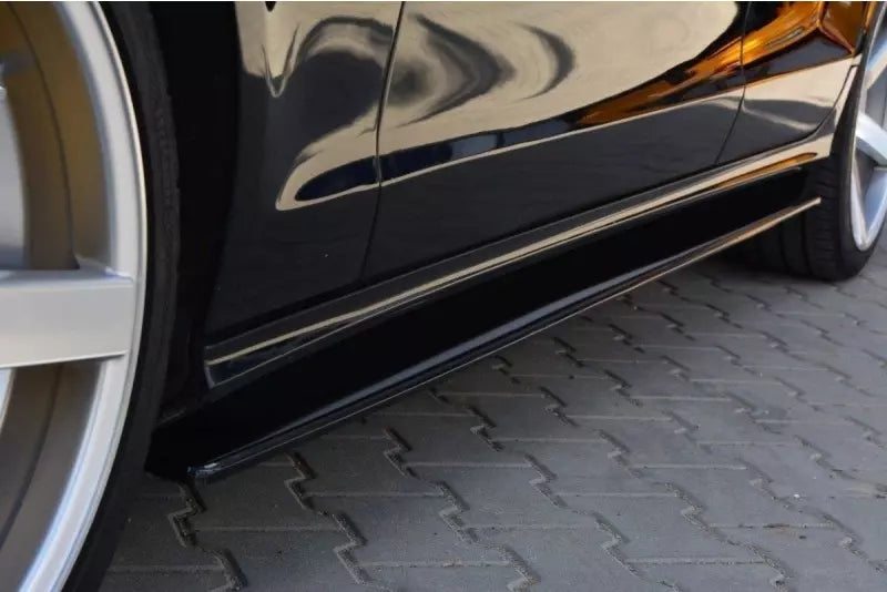 Maxton Design Seitenschweller (Paar) für Mercedes CLS C218 AMG-Line Hochglanz schwarz – Ansicht 2