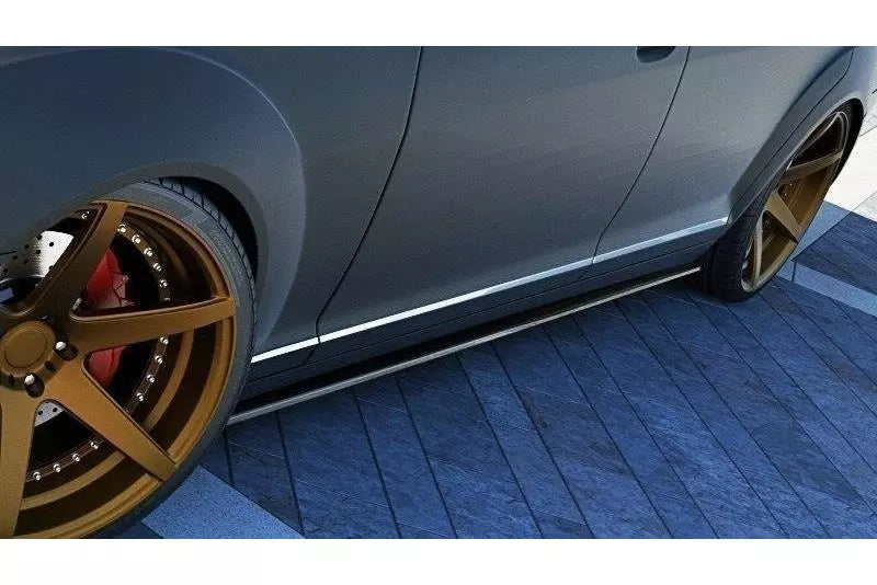 Maxton Design Seitenschweller (Paar) für Mercedes S-Klasse W221 Hochglanz schwarz – Ansicht 2