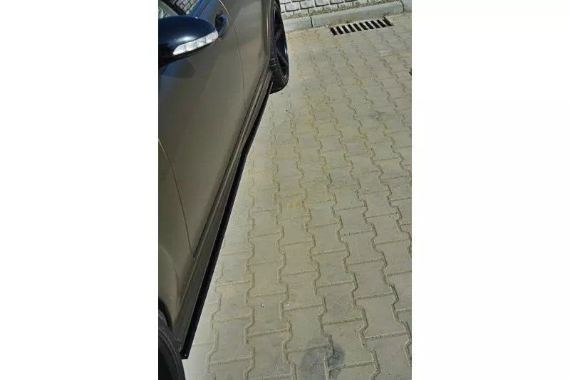 Maxton Design Seitenschweller (Paar) für Mercedes S-Klasse W221 AMG LWB Hochglanz schwarz – Ansicht 2