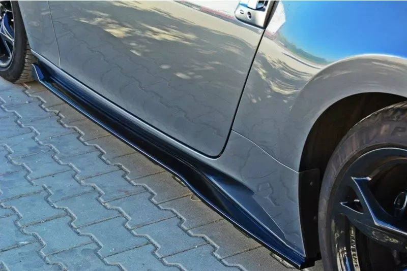 Maxton Design Seitenschweller (Paar) für Nissan 370Z Hochglanz schwarz – Ansicht 1