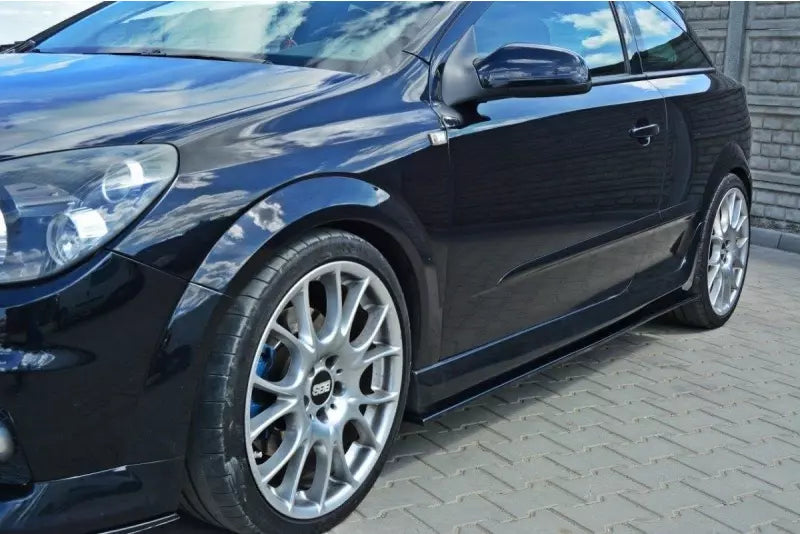 Maxton Design Seitenschweller (Paar) für Opel Astra H OPC / VXR Hochglanz schwarz – Ansicht 2