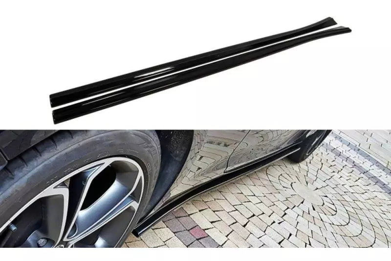 Maxton Design Seitenschweller (Paar) für Opel Astra J GTC Hochglanz schwarz – Ansicht 1