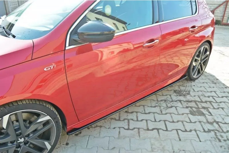 Maxton Design Seitenschweller (Paar) für Peugeot 308 II GTI Hochglanz schwarz – Ansicht 1