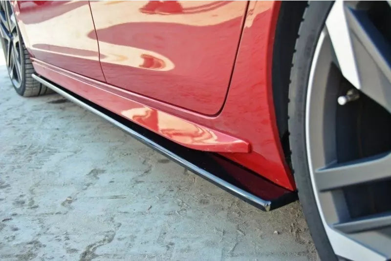 Maxton Design Seitenschweller (Paar) für Peugeot 308 II GTI Hochglanz schwarz – Ansicht 2