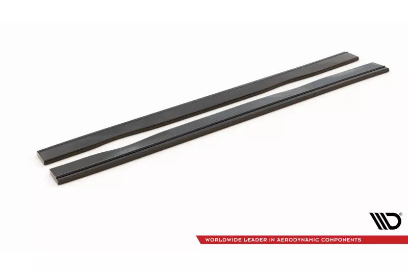 Maxton Design Seitenschweller (Paar) für Renault Clio 3 RS Hochglanz schwarz – Ansicht 4