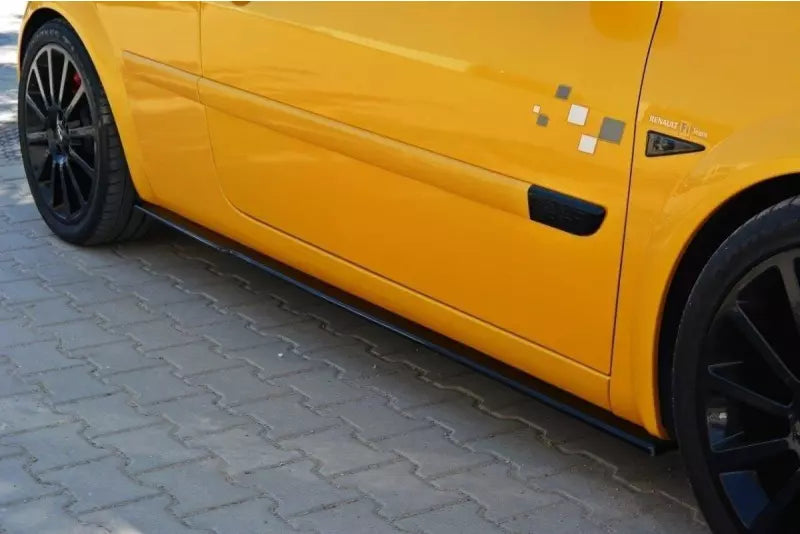 Maxton Design Seitenschweller (Paar) für Renault Megane 2 RS Hochglanz schwarz – Ansicht 2