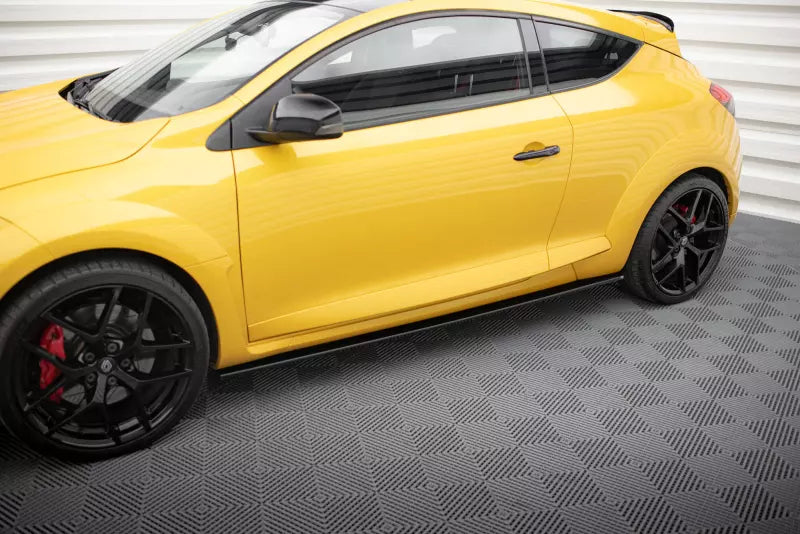 Maxton Design Seitenschweller (Paar) für Renault Megane 3 RS Hochglanz schwarz – Ansicht 1