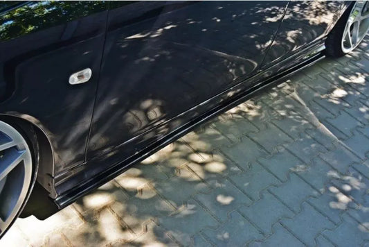 Maxton Design Seitenschweller (Paar) für Saab 9-3 Turbo X / Aero Facelift Hochglanz schwarz – Ansicht 1