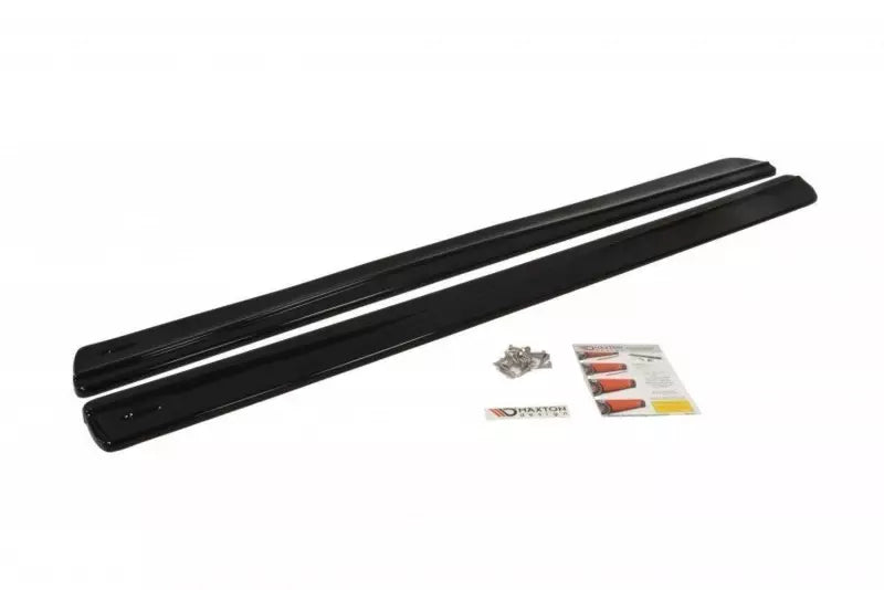 Maxton Design Seitenschweller (Paar) für Seat Ibiza 4 (6J) Sport Coupe vor Facelift Hochglanz schwarz – Ansicht 1
