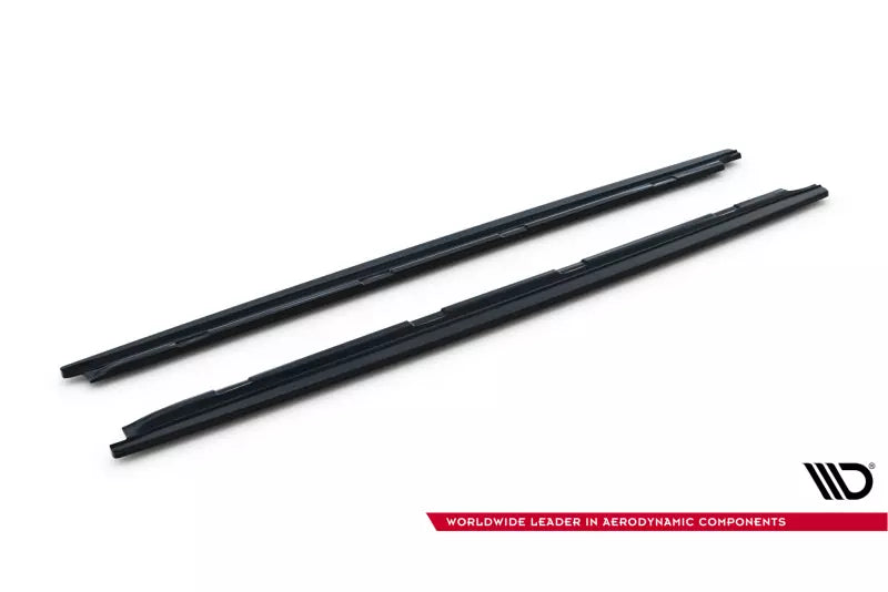 Maxton Design Seitenschweller (Paar) für Skoda Octavia RS 3 III 5E (vor und nach Facelift) Hochglanz schwarz – Ansicht 4