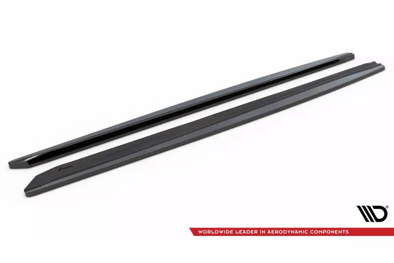 Maxton Design Seitenschweller (Paar) für Skoda Superb 3 III 3V Hochglanz schwarz – Ansicht 4
