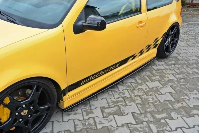 Maxton Design Seitenschweller (Paar) für VW Golf 4 R32 Hochglanz schwarz – Ansicht 1