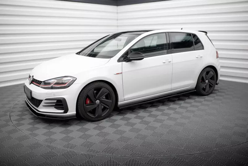 Maxton Design Seitenschweller (Paar) für VW Golf 7 GTI / GTD 2012-2020 Hochglanz schwarz – Ansicht 2