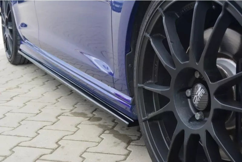 Maxton Design Seitenschweller (Paar) für VW Golf 7 R / R-Line Hatchback & Kombi Hochglanz schwarz – Ansicht 2
