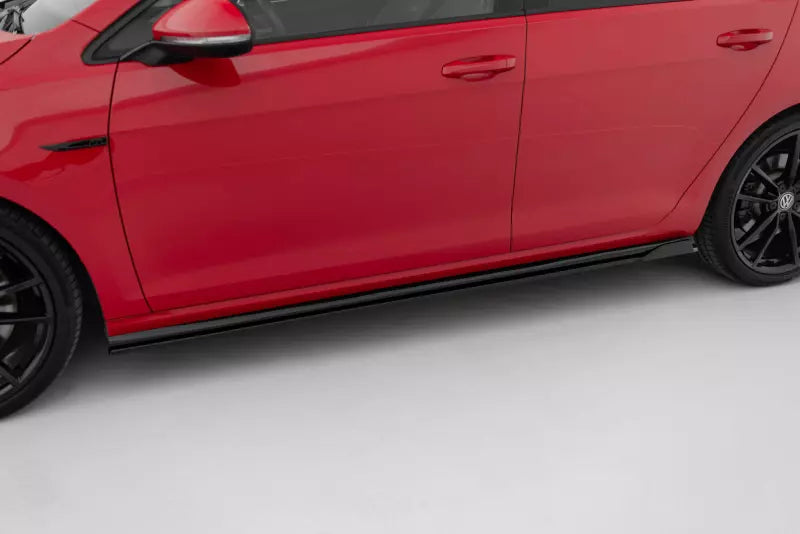 Maxton Design Seitenschweller (Paar) für VW Golf 7 R-Line / R Facelift ab 03/2017 Hochglanz schwarz – Ansicht 1