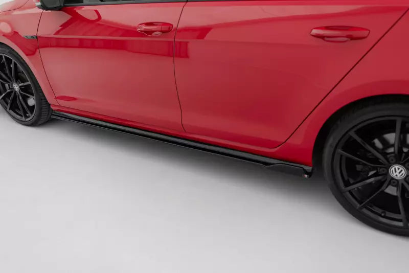 Maxton Design Seitenschweller (Paar) für VW Golf 7 R-Line / R Facelift ab 03/2017 Hochglanz schwarz – Ansicht 3