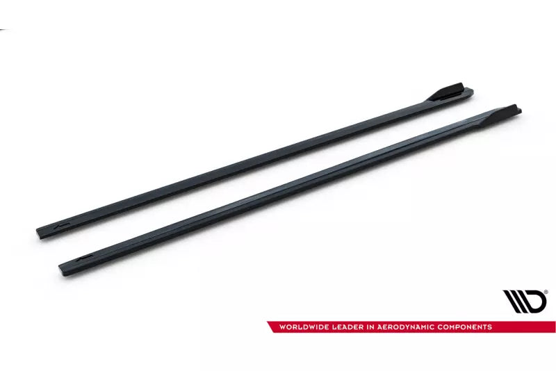 Maxton Design Seitenschweller (Paar) für VW Golf 7 R-Line / R Facelift ab 03/2017 Hochglanz schwarz – Ansicht 4