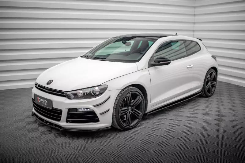 Maxton Design Seitenschweller (Paar) für VW Scirocco 3 R Hochglanz schwarz – Ansicht 2