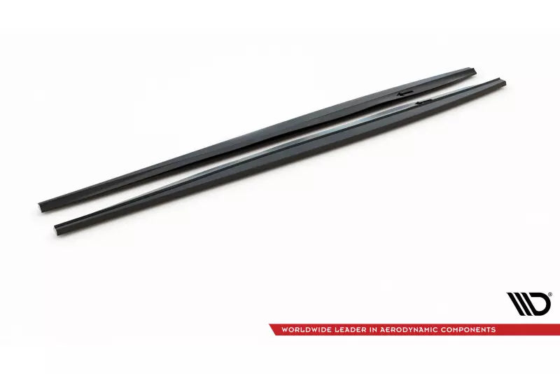 Maxton Design Seitenschweller (Paar) für VW Scirocco 3 R Hochglanz schwarz – Ansicht 4