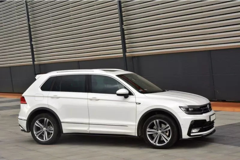 Maxton Design Seitenschweller (Paar) für VW Tiguan 2 R-Line Hochglanz schwarz – Ansicht 2