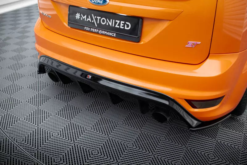 Maxton Design Heckdiffusor für Ford Focus ST Mk2 Facelift Hochglanz schwarz – Ansicht 2