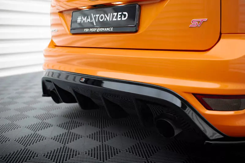 Maxton Design Heckdiffusor für Ford Focus ST Mk2 Facelift Hochglanz schwarz – Ansicht 3