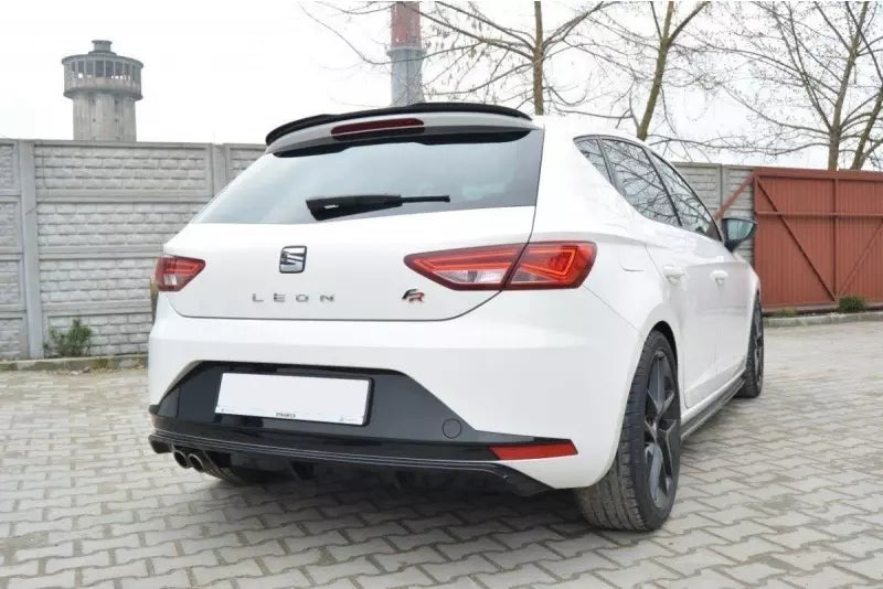 Maxton Design Heckdiffusor für Seat Leon 3 (Typ 5F) FR Hochglanz schwarz – Ansicht 1