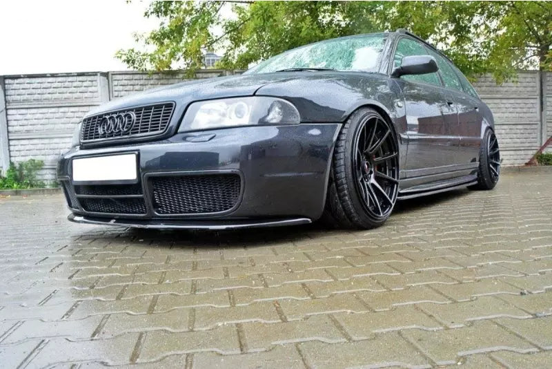 Maxton Design Frontlippe für Audi S4 B5 Hochglanz schwarz – Ansicht 2