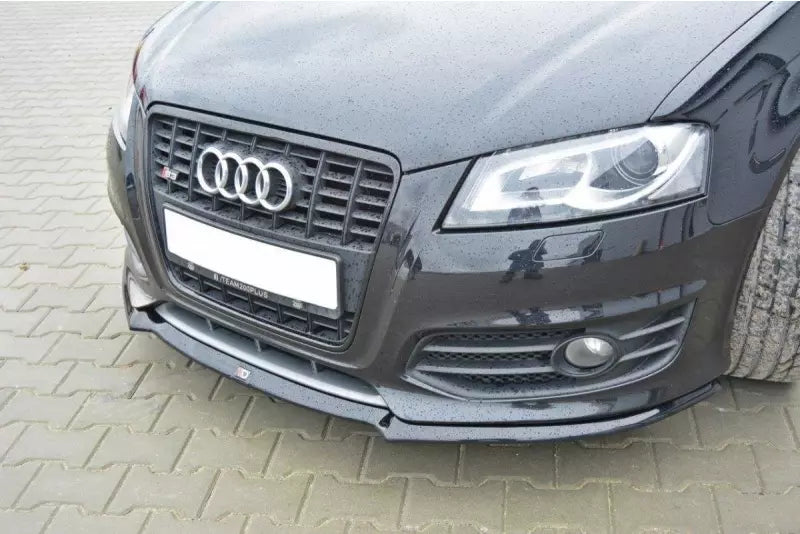 Maxton Design Frontlippe V.1 für Audi S3 8P Facelift Hochglanz schwarz – Ansicht 3